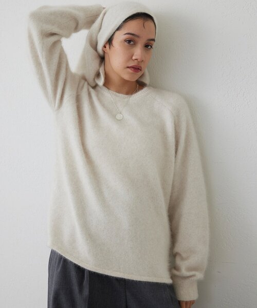 THE PAUSE ニット セーター 「THE PAUSE」ファーニットスカーフSET