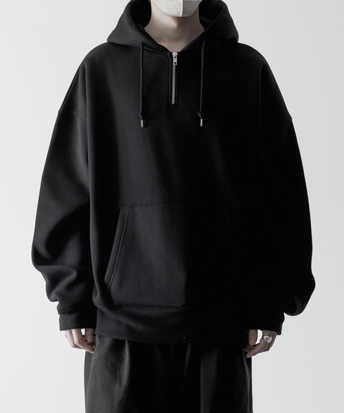 RUUBON パーカー 「RUUBON」half zip heavy weight parka / ハーフ