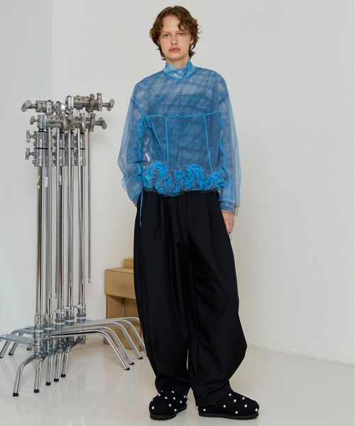MAISON SPECIAL（メゾンスペシャル） ブラウス シャツ 2way Flower Hem