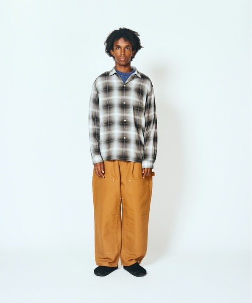 TOWNCRAFT（タウンクラフト） シャツ 60S LOOP COLLAR SHIRT オンブレ