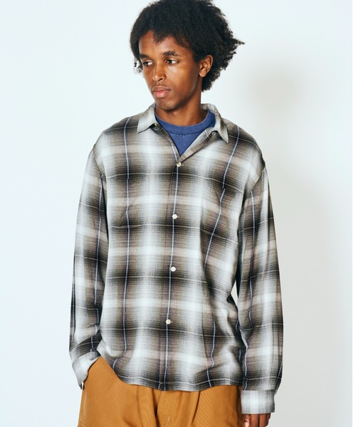 TOWNCRAFT（タウンクラフト） シャツ 60S LOOP COLLAR SHIRT オンブレ