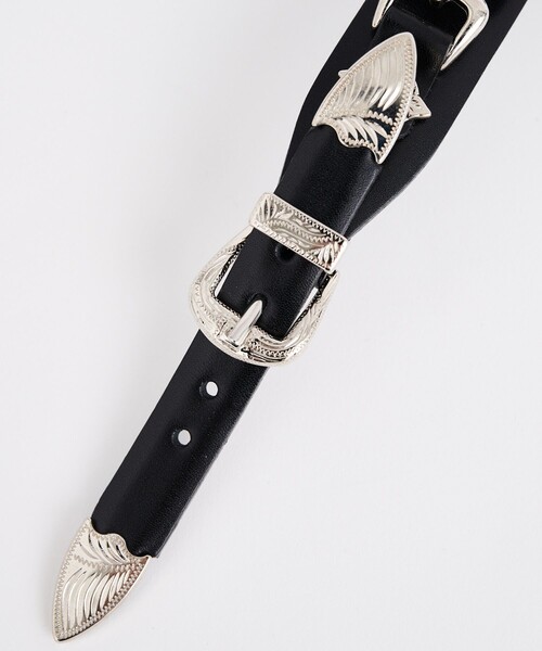 TOGA（トーガ） バングル Double buckle leather bangle メンズ