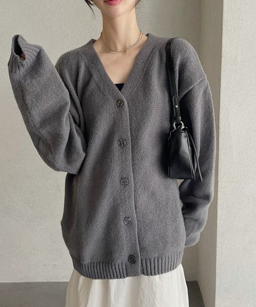 Ada. カーディガン 「上品ふわふわ素材」ロングシーズン着回し抜群