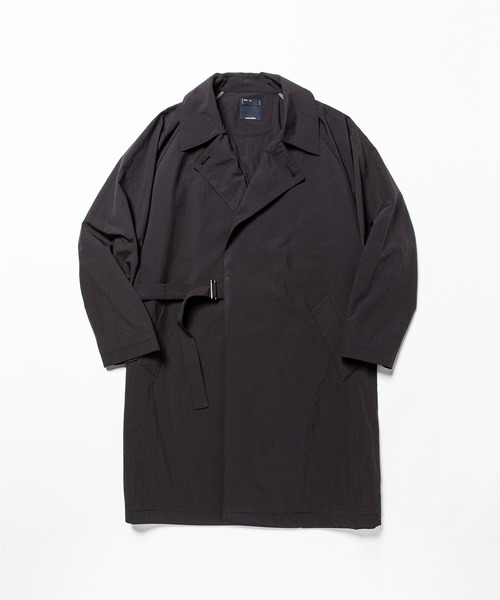 meanswhile（ミーンズワイル） トレンチコート コート Nylon Wrap Over