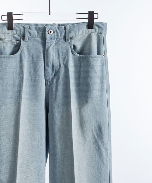 ZIP FIVE -White Line- ジーンズ 「White Line」 ワイドレッグ