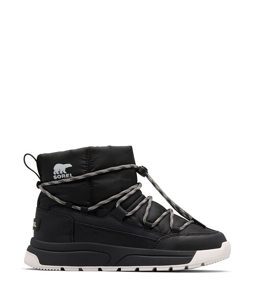 新品 SOREL ソレル 防水ファー スノーブーツ ブラック 黒 24 スキー