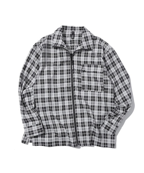 SILAS（サイラス） シャツ FULL ZIP PLAID SHIRT メンズ レディース