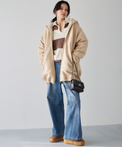 BARNYARDSTORM（バンヤードストーム） コート アウター ボアフーディー