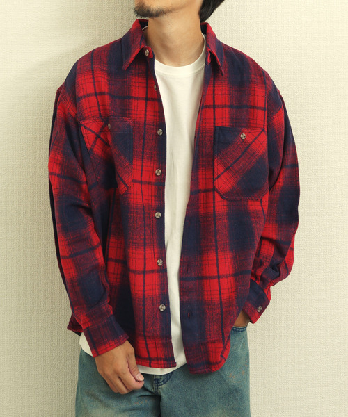 ZIP FIVE（ジップ ファイブ） シャツ オンブレ チェックネルシャツ