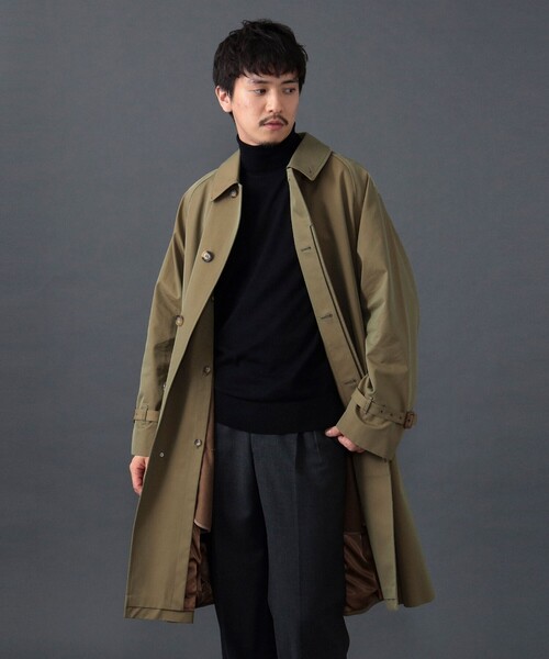 BEAMS F（ビームスF） トレンチコート コート OLMETEX コットン