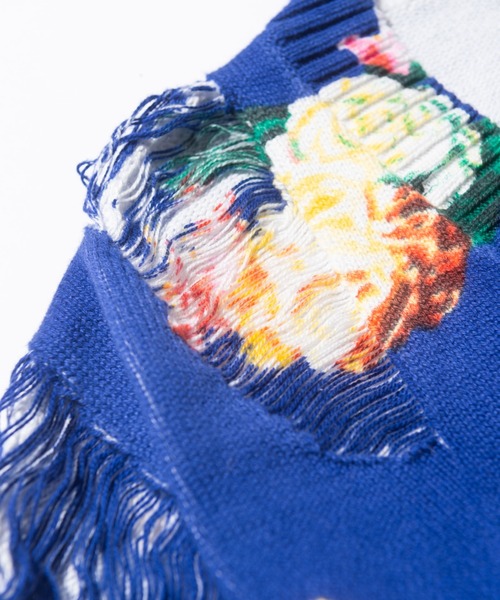 glamb（グラム） カーディガン Damaged Flower Cardigan / ダメージ