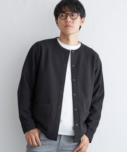 ikka（イッカ） カーディガン ボンディングクルーネックカーディガン