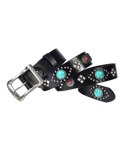 TopIsm（トップイズム） ベルト 「2025」ターコイズスタッズベルト