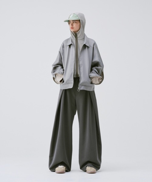 soerte ブルゾン アウター 2way deformation zip jacket / ディ