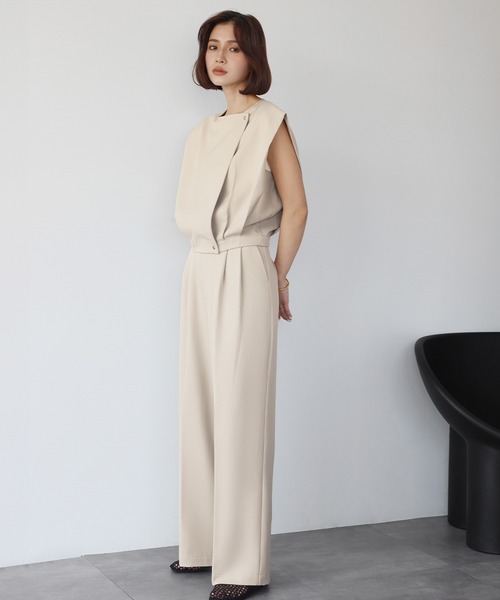 ELFRANK セットアップ ショートタックベスト＆タックパンツ