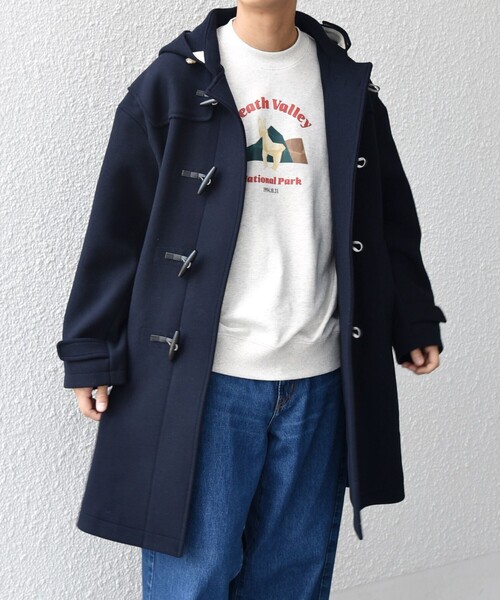 SHIPS any ダッフルコート コート any: PURE WOOL MELTON ダッフル