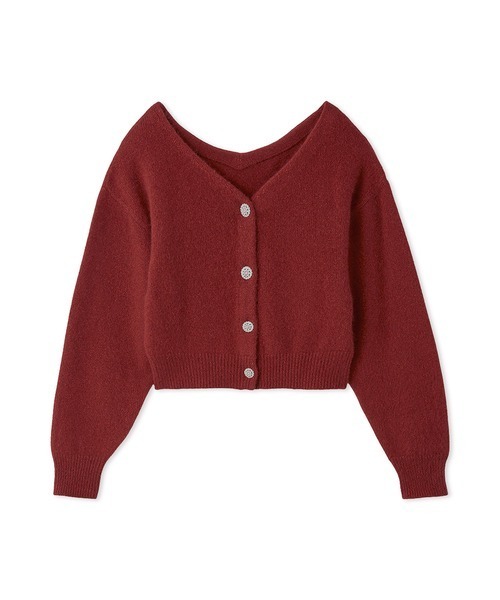 SNIDEL（スナイデル） カーディガン フォックスビジューカーディガン