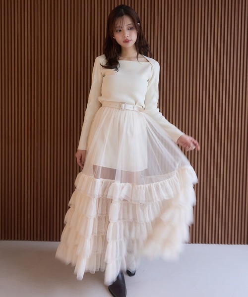 EIMY ISTOIRE（エイミーイストワール） スカート チュールティアード