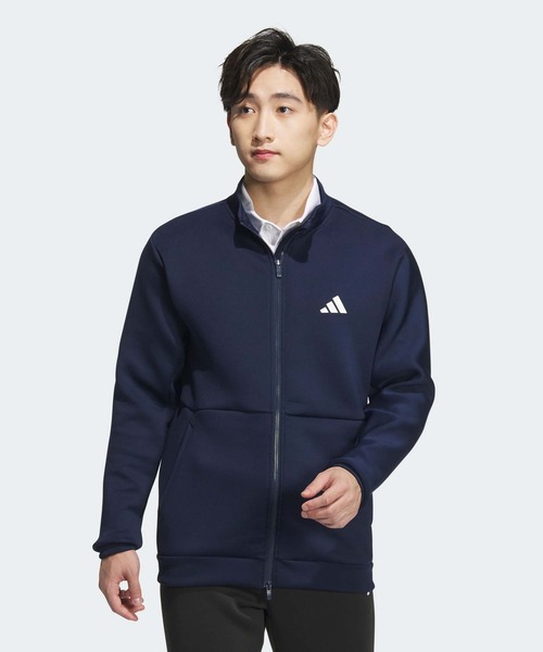 adidas（アディダス） コート ジャケット ダンボールニット バックロゴ