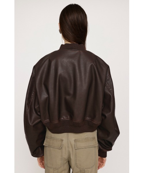 SLY（スライ） ブルゾン アウター VINTAGE F/LEATHER CROP BZ