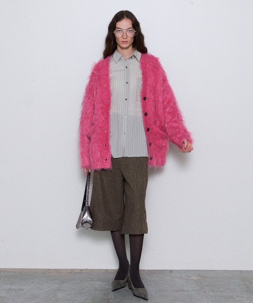 MAISON SPECIAL（メゾンスペシャル） カーディガン Fluffy Shaggy Knit