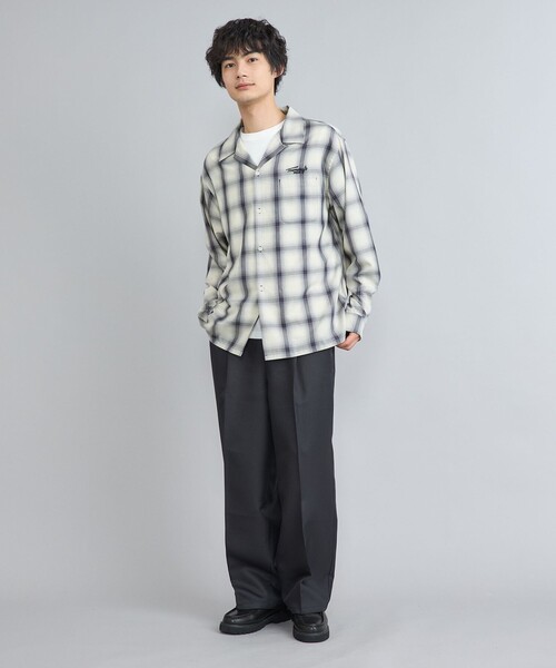 TOWNCRAFT（タウンクラフト） シャツ 別注オンブレチェックオープン