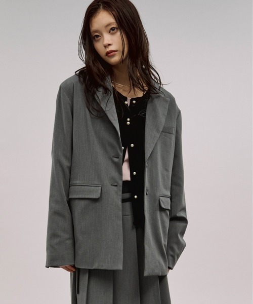 Ezick ジャケット テーラードジャケット back tuck jacket バック