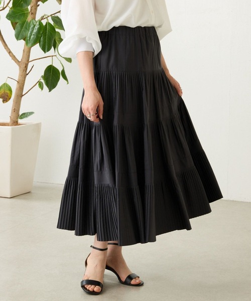 BEARDSLEY（ビアズリー） スカート プリーツティアードスカート