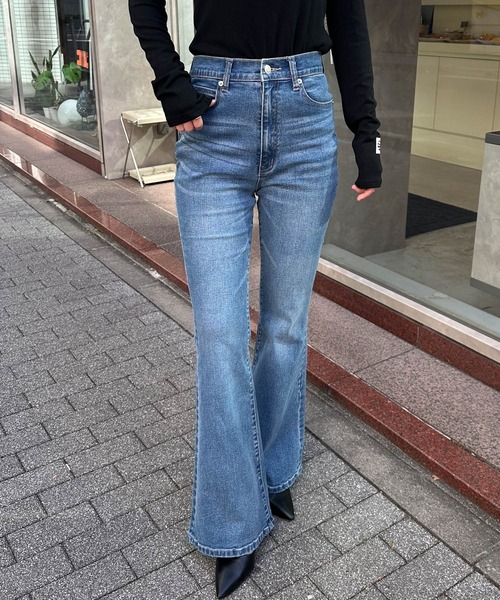 RANAN（ラナン） ジーンズ デニム デニムパンツ ストレッチフレア