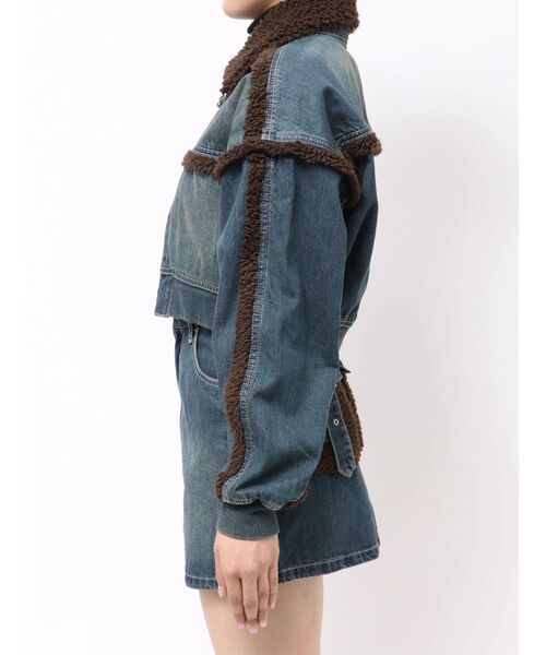 EVRIS（エヴリス） ブルゾン アウター デニムボアブルゾン