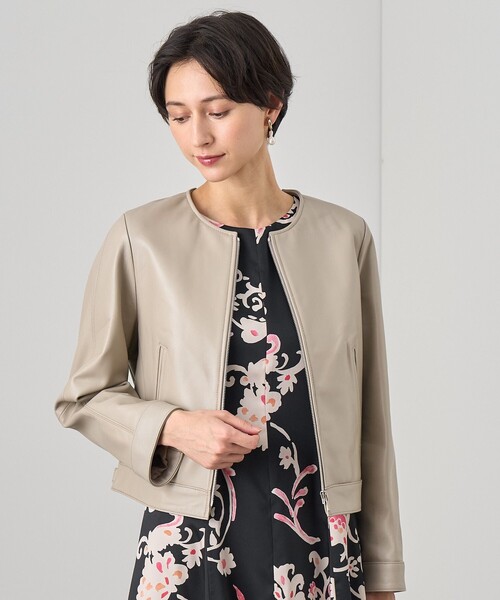 ANAYI（アナイ） レザージャケット ライダース ラムレザーファスナー