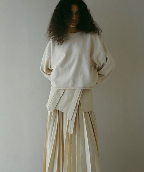 ETRE TOKYO（エトレトウキョウ） スカート ラップベルトプリーツロング
