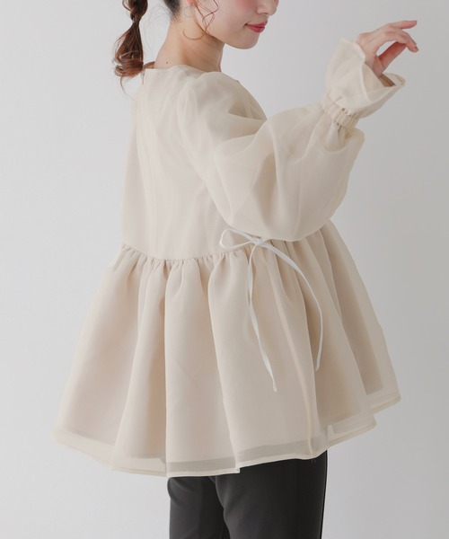 Fit more（フィットモア） クリンクルシアーオーガンジーボリューム