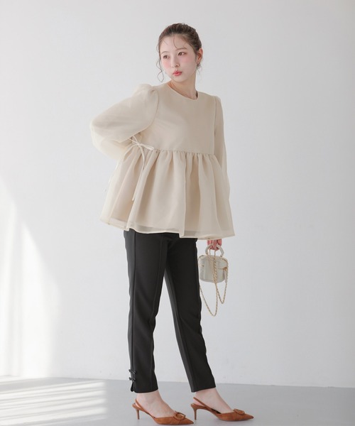 Fit more（フィットモア） クリンクルシアーオーガンジーボリューム