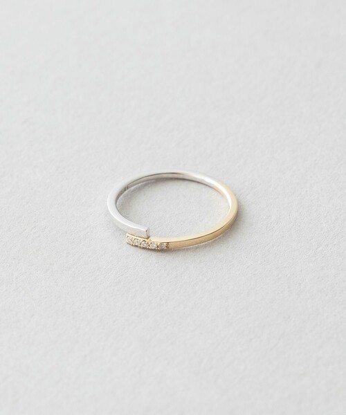 Jouete（ジュエッテ） 指輪 リング K10YG ピンキーリング ダイヤモンド