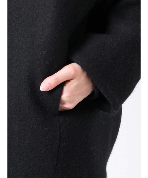 ELENDEEK（エレンディーク） ノーカラーコート コート フォルム