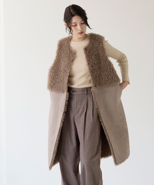 sankyo shokai（三京商会） ベスト ジレ ファーベスト エコファー