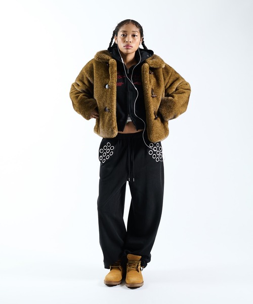 FTW パーカー FRONT LOGO ZIP UP FUR HOODIE レディース メンズ