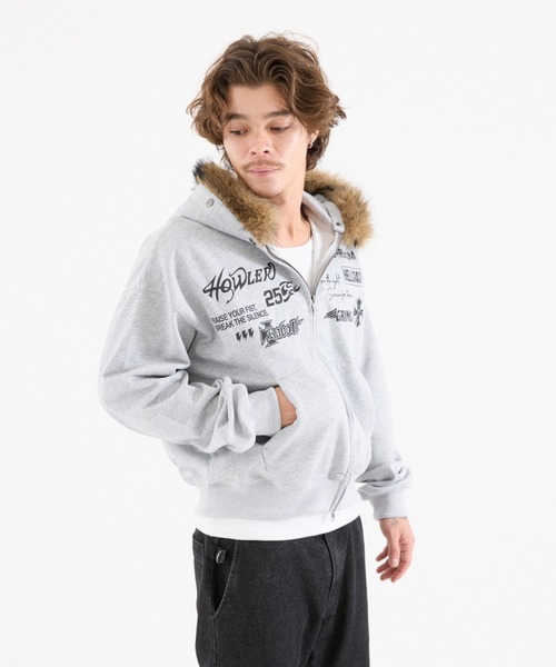 FTW パーカー FRONT LOGO ZIP UP FUR HOODIE レディース メンズ