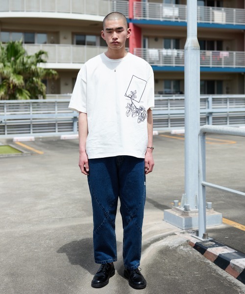 rehacer（レアセル） ジーンズ : Puch Panel Denim Pants / パッチ