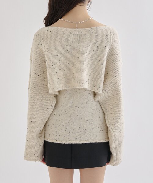 mystic（ミスティック） ニット セーター 「今すぐお届け可能前後2WAY