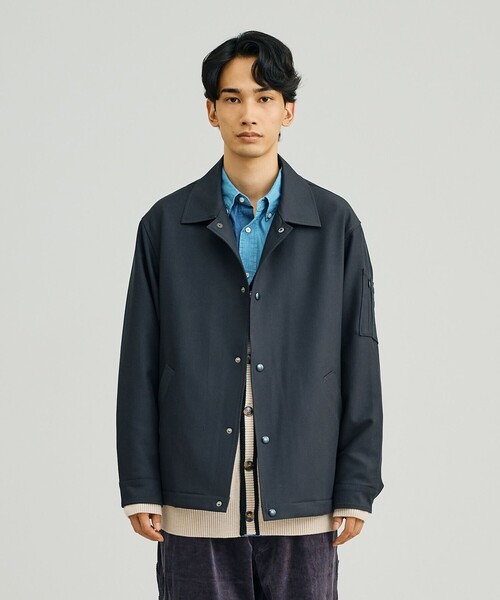 J.PRESS YORK STREET カバーオール 「UNISEX」ウールライク MA-1コーチ