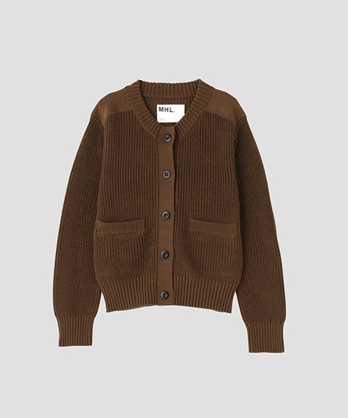 MHL.（エムエイチエル） ニットカーディガン 2 ブラウン レディース