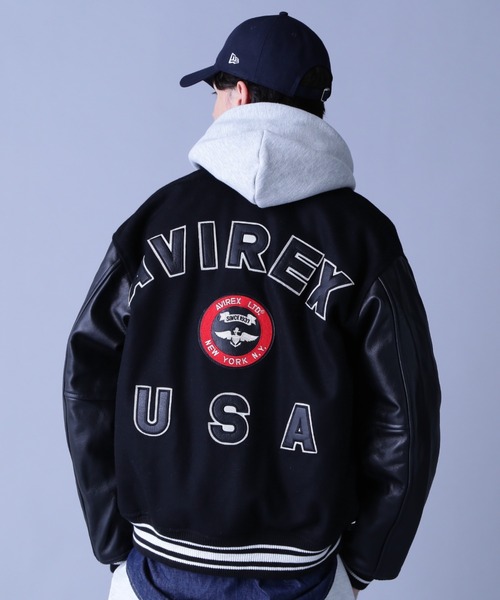 AVIREX（アヴィレックス） スタジャン SIGNATUR VARSITY JACKET