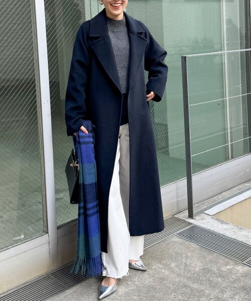 NOLLEY'S（ノーリーズ） コート アウター ハンドステッチベルテッド