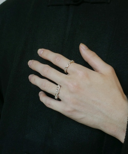 e.m.（イーエム） 指輪 リング SILVER925シンプルチェーンリング