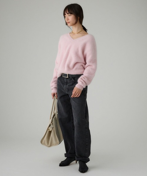 BABYLONE（バビロン） ニット セーター FOXカシミヤ2WAYプルオーバー