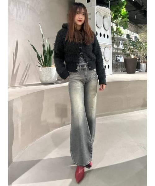 LAGUA GEM（ラグアジェム） ジーンズ デニム デニムパンツ HEM STUDS