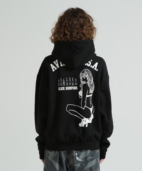 AVIREX（アヴィレックス） パーカー 「WEB＆DEPOT限定」BLACK SCORPION