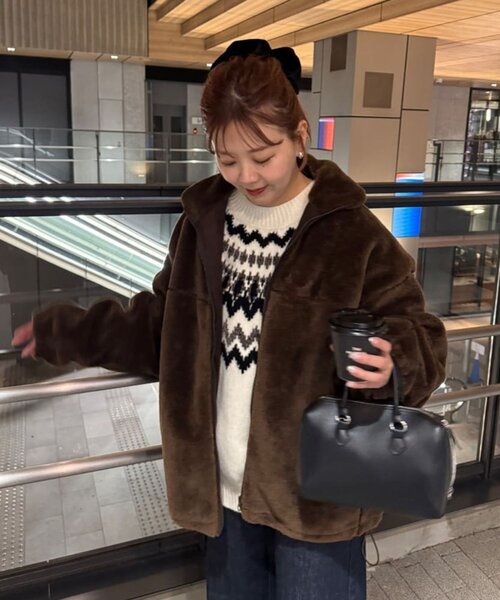 Discoat（ディスコート） ブルゾン アウター 「ユニセックス」フェイク